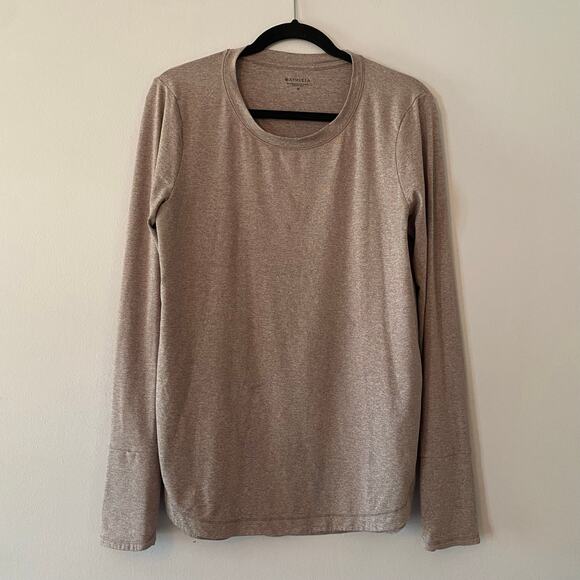 Athleta Women's size Medium Pink Uptempo Long Sleeve Top Loungewear - Picture 1 of 10